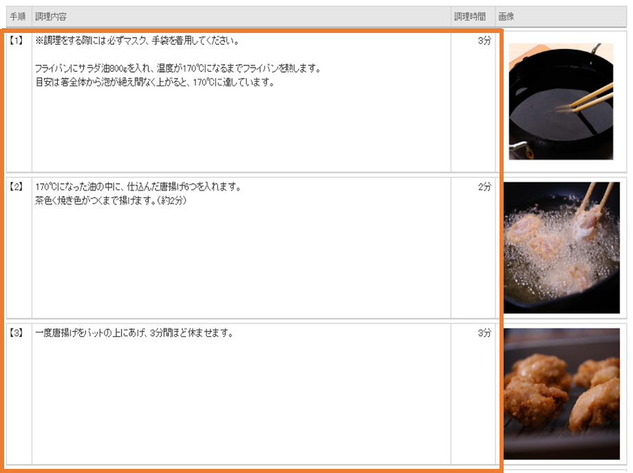 ⑦唐揚げあげかた ⑦唐揚げあげかた